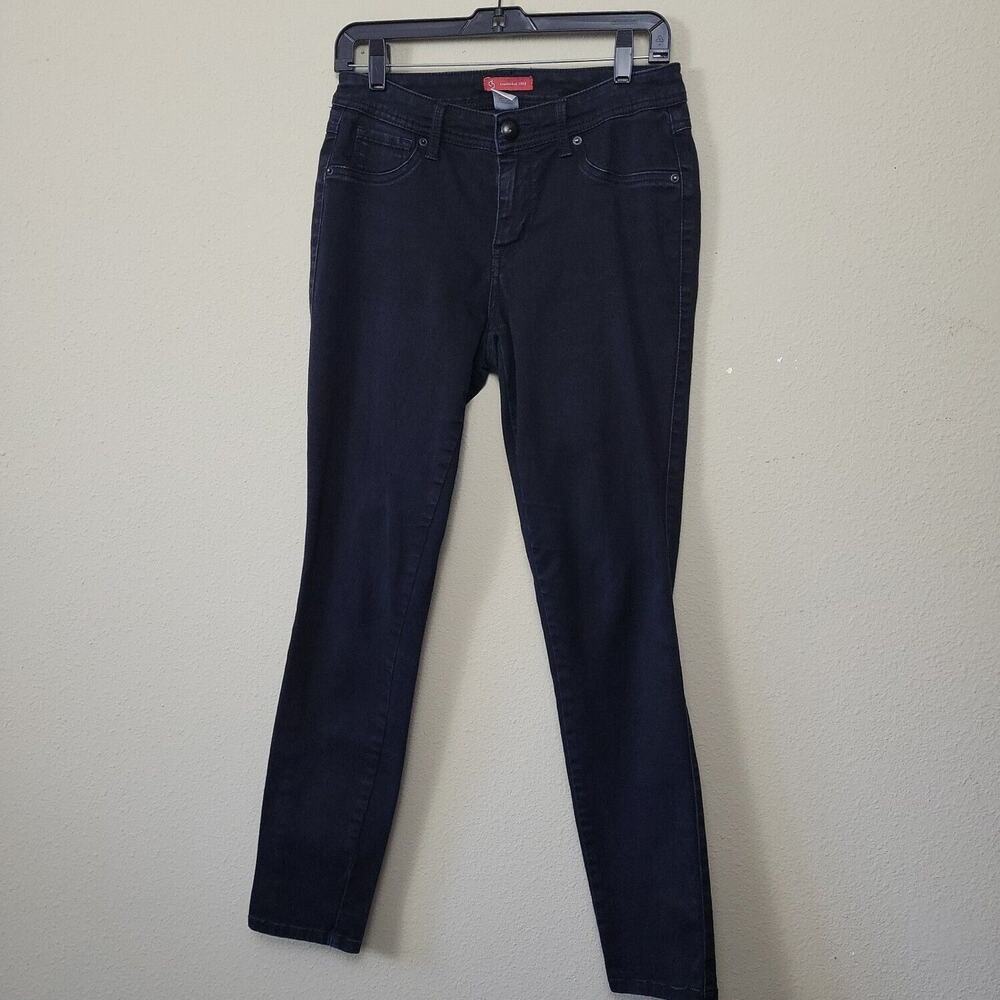 CB Established 1962 Womens‎ Blue Dark Wash Mid Rise Straight Leg Jeans Size 6